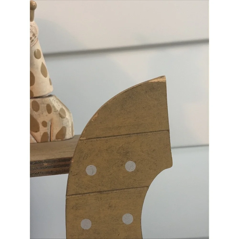 Wood Wall Hanging Shelf Noah's Ark Display Shelf Baby Nursery Decor Wooden